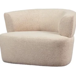 WOOOD Boris Fauteuil - Polyester - Warm Zand - 70x103x80