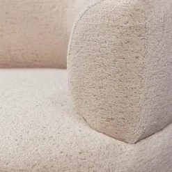 WOOOD Boris Fauteuil - Polyester - Warm Zand - 70x103x80