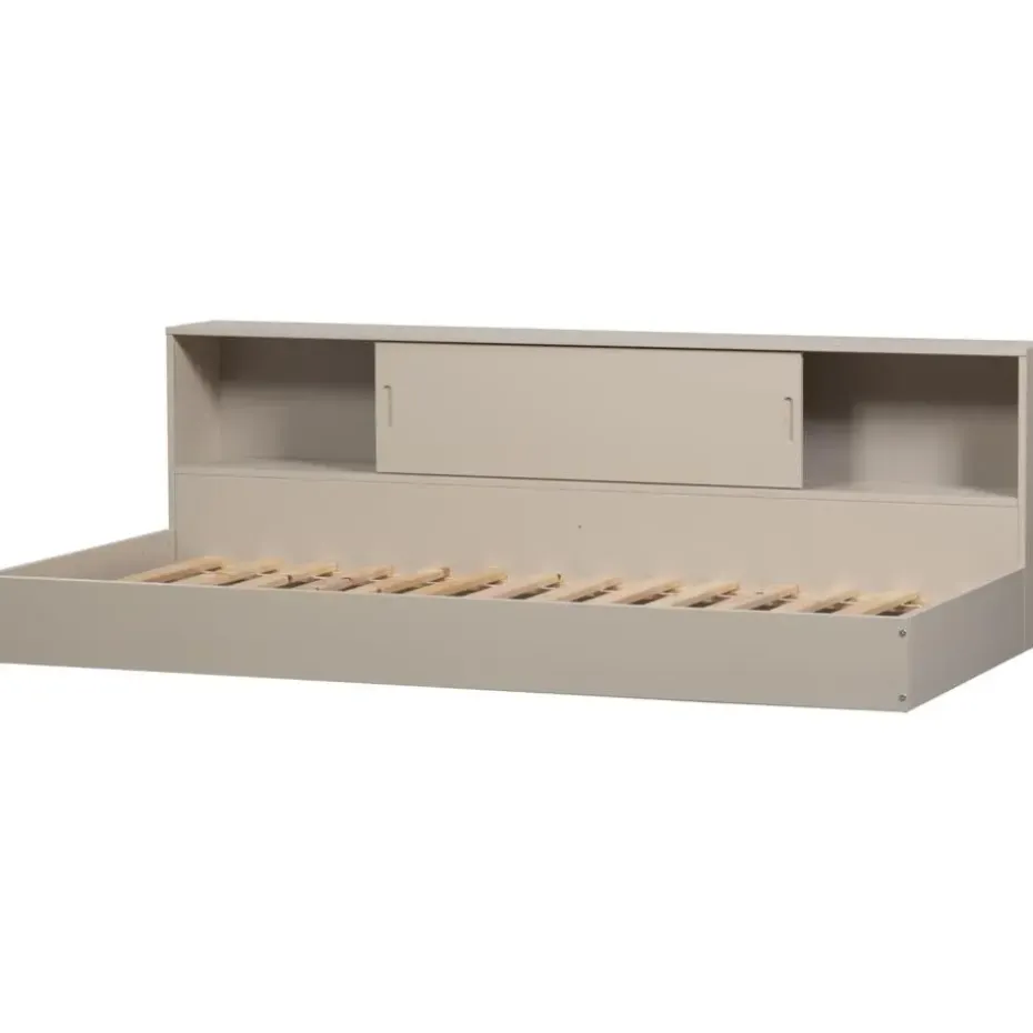 WOOOD Carter Bed - Grenenhout - Dust/Beige - 90x200