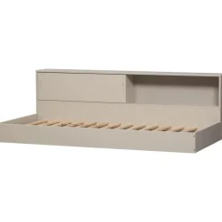 WOOOD Carter Bed - Grenenhout - Dust/Beige - 90x200