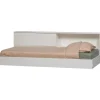 WOOOD Carter Bed - Grenenhout - Wit - 90x200