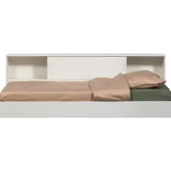 WOOOD Carter Bed - Grenenhout - Wit - 90x200