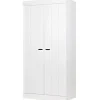 WOOOD Connect Kledingkast 2-Deurs - Grenen - Wit - 195x94x53
