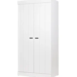 WOOOD Connect Kledingkast 2-Deurs - Grenen - Wit - 195x94x53