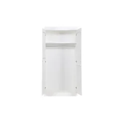 WOOOD Connect Kledingkast 2-Deurs - Grenen - Wit - 195x94x53