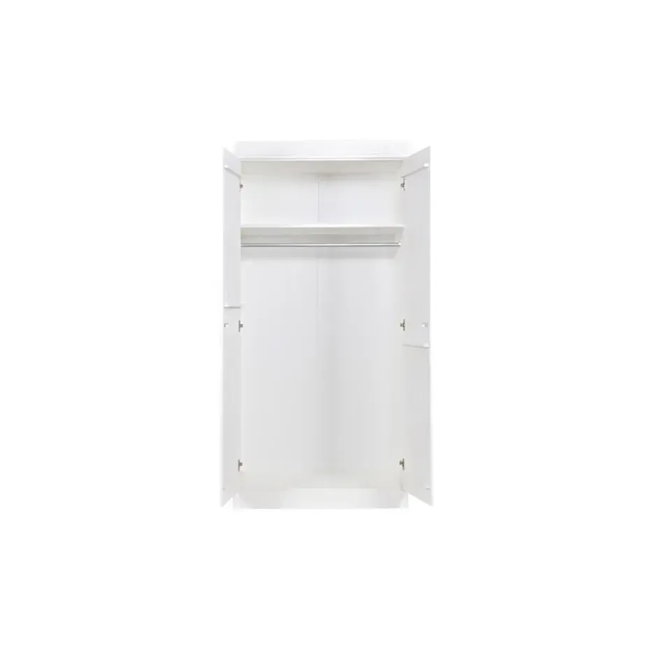WOOOD Connect Kledingkast 2-Deurs - Grenen - Wit - 195x94x53