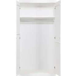WOOOD Connect Kledingkast 2-Deurs - Grenen - Wit - 195x94x53