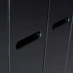 WOOOD Connect Kledingkast 3-Deurs met Lade - Grenen -Zwart- 195x140x53