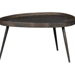 WOOOD Crude Bijzettafels - Zink - Antique Bronze - 39x71x52