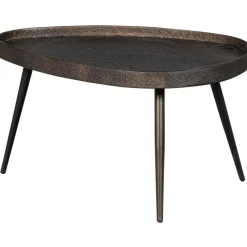 WOOOD Crude Bijzettafels - Zink - Antique Bronze - 39x71x52