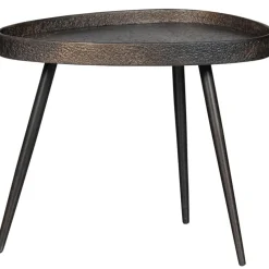 WOOOD Crude Bijzettafels - Zink - Antique Bronze - 39x71x52