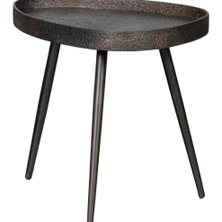 WOOOD Crude Bijzettafels - Zink - Antique Bronze - 39x71x52