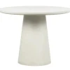 WOOOD Damon Ronde Eettafel - Betonlook - Wit - 76x100x10