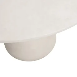 WOOOD Damon Ronde Eettafel - Betonlook - Wit - 76x100x10