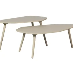 WOOOD Davina Bijzettafels - MDF - Dust - 40x90x50