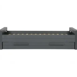 WOOOD Dennis Bed Incl.Bedlade/Lattenrol - Grenen - Staalgrijs -219x95