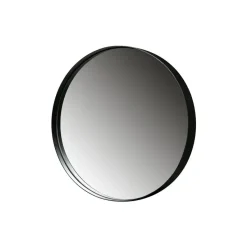 WOOOD Doutzen Spiegel - Metaal - Zwart - 80x80x5