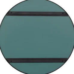 WOOOD Doutzen Spiegel - Metaal - Zwart - 80x80x5