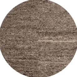 WOOOD Efia Vloerkleed Rond - Wol - Bruin Melange - Ø200 cm