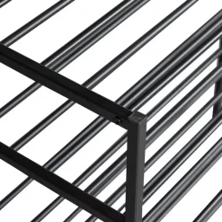 WOOOD Ferro Schoenenrek - Metaal - Zwart - 80x85x35