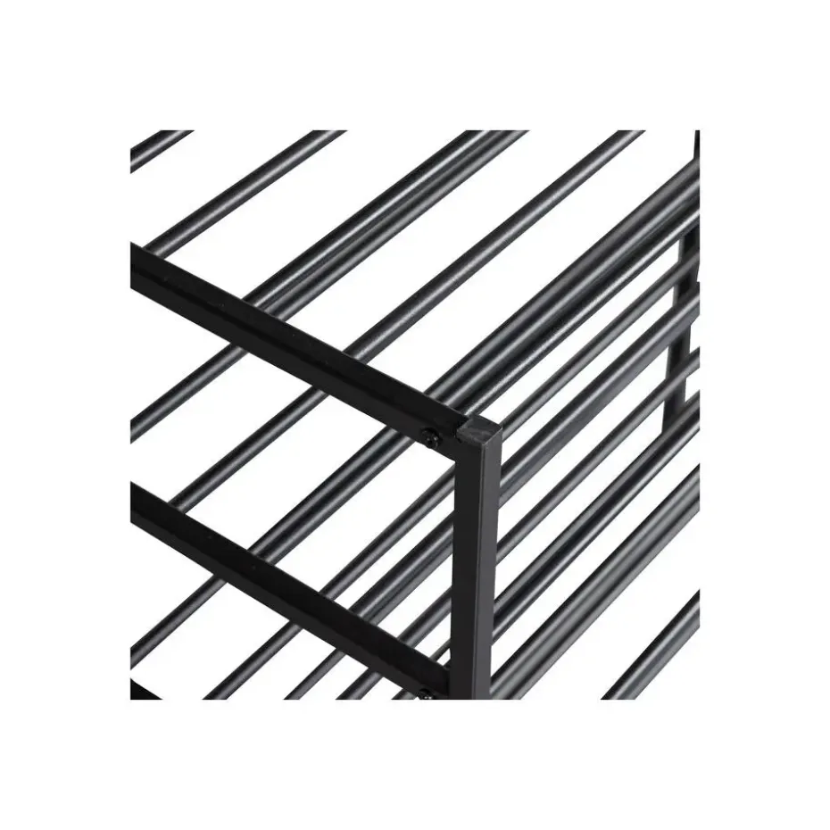 WOOOD Ferro Schoenenrek - Metaal - Zwart - 80x85x35