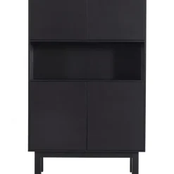 WOOOD Finca Buffetkast - Grenen - Zwart - 170x110x40