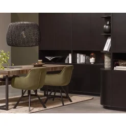 WOOOD Finca Opbergkast - Zwart - 210x110x40