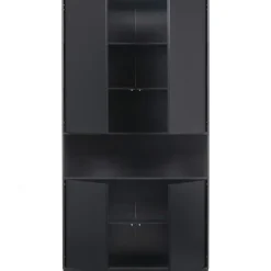 WOOOD Finca Opbergkast - Zwart - 210x110x40