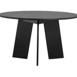 WOOOD Fries Eettafel - Eiken - Blacknight - 75x129x129