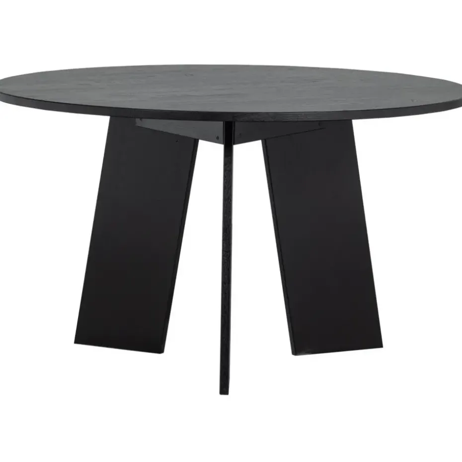 WOOOD Fries Eettafel - Eiken - Blacknight - 75x129x129
