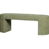 WOOOD Jacob Bankje - Chenille - Olive Green - 46x130x46
