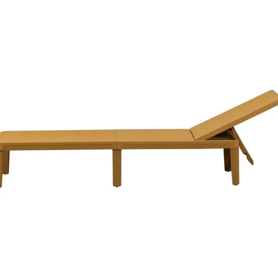 WOOOD Jinte Ligbed Tuin - Kunststof - Geel - 29x55x191