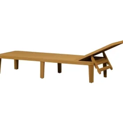 WOOOD Jinte Ligbed Tuin - Kunststof - Geel - 29x55x191