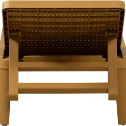 WOOOD Jinte Ligbed Tuin - Kunststof - Geel - 29x55x191