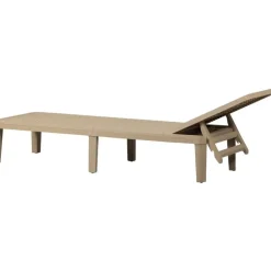 WOOOD Jinte Ligbed Tuin - Kunststof - Zand - 29x55x191
