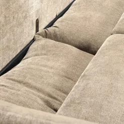 WOOOD Jonne 3-Zits Slaapbank - Chennile - Naturel - 92x233x105