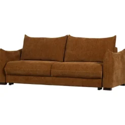 WOOOD Jonne 3-Zits Slaapbank - Chennile - Bruin - 92x233x105