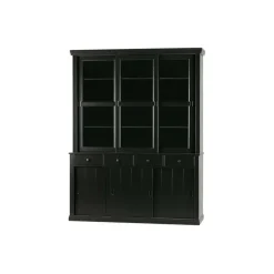 WOOOD Lagos Buffetkast - Grenen - Zwart - 214x166x48