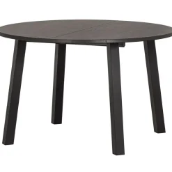 WOOOD Lange Jan Uitschuifbare Eettafel - Eiken - Zwart - 75x120x120