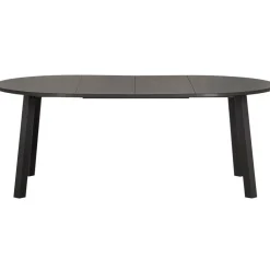 WOOOD Lange Jan Uitschuifbare Eettafel - Eiken - Zwart - 75x120x120