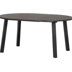 WOOOD Lange Jan Uitschuifbare Eettafel - Eiken - Zwart - 75x120x120