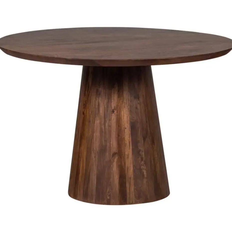 WOOOD Limit Eetkamertafel - Mangohout - Walnoot - 76x130x130