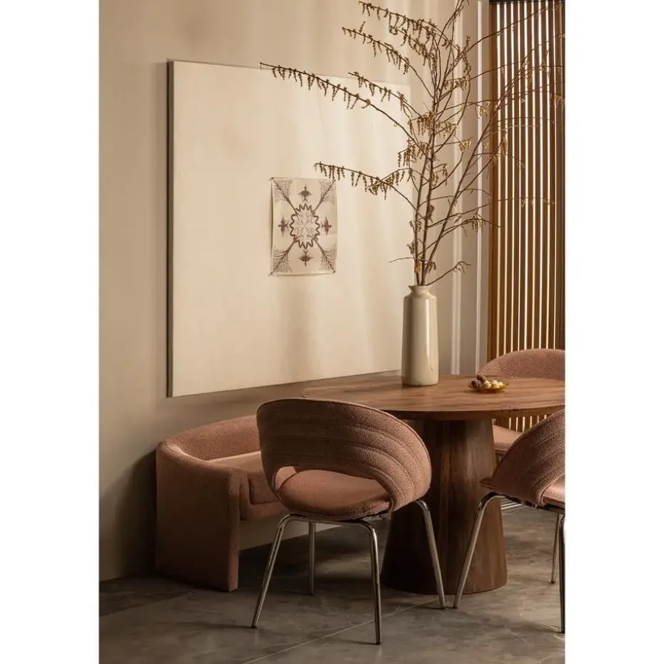 WOOOD Limit Eetkamertafel - Mangohout - Walnoot - 76x130x130