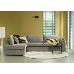 WOOOD Loft Vloerlamp - Metaal/Bouclé - Naturel - 130xØ30 cm