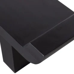 WOOOD Lox Bankje - Hout - Zwart - 35x183x53