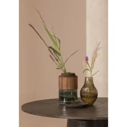 WOOOD Maan Eettafel - MDF - Donkerbruin - 75x120x120