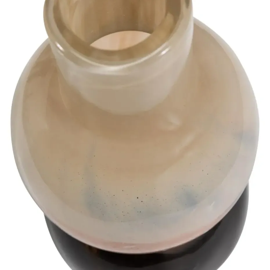 WOOOD Marjon Vaas - Handgevormd - Glas - Bruin - 30x14x14