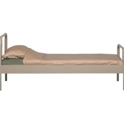 WOOOD Mata 1-Persoonsbed - Metaal - Zand - 90x208x95