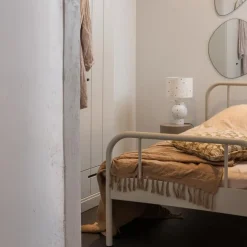 WOOOD Mata 1-Persoonsbed - Metaal - Zand - 90x208x95