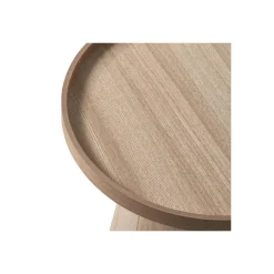 WOOOD Maud Bijzettafel - Hout - Naturel - 38x39x39